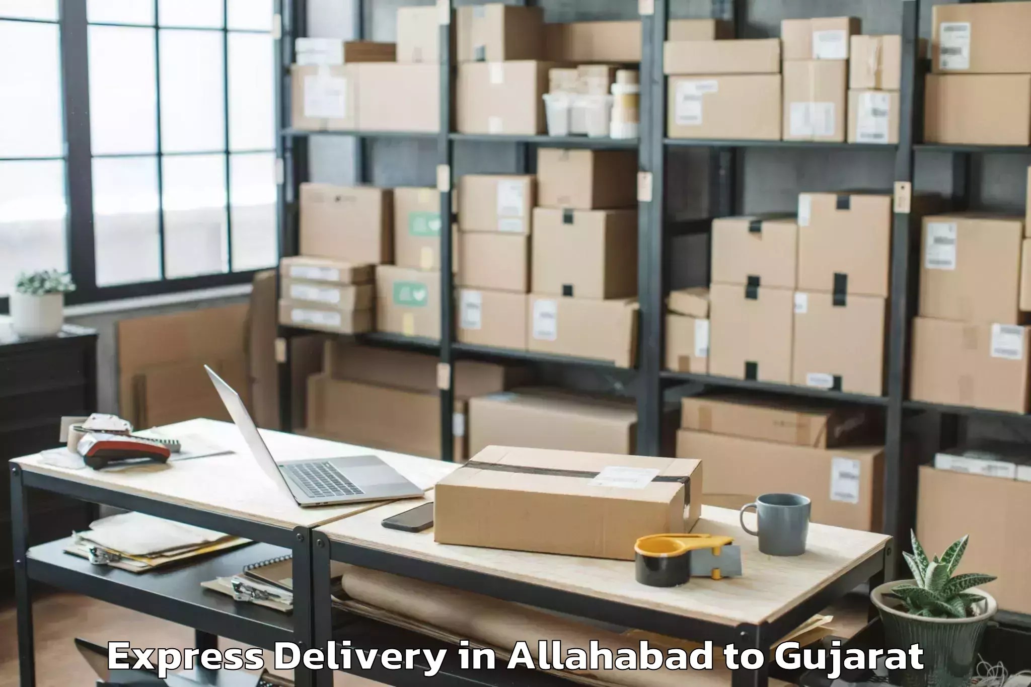 Reliable Allahabad to Nirma University Ahmedabad Express Delivery